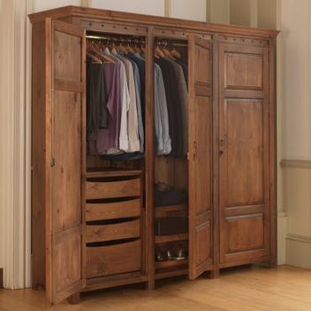 Solid Wood Wardrobes – Storiestrending | Wooden Wardrobe Design, Wood  Wardrobe, Solid Wood Wardrobes Throughout Large Wooden Wardrobes (View 7 of 20)