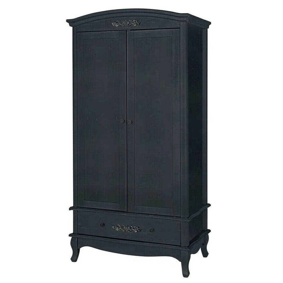 Sophia 2 Door Wardrobe – Black | Jd Furniture Throughout Sophia Wardrobes (Gallery 4 of 20)