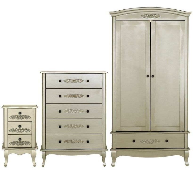 Sophia Bedroom Set Champagne. Argos. Good For Sage Room? Do A Bed As  Well Also In Silver And White (View 2 of 20)