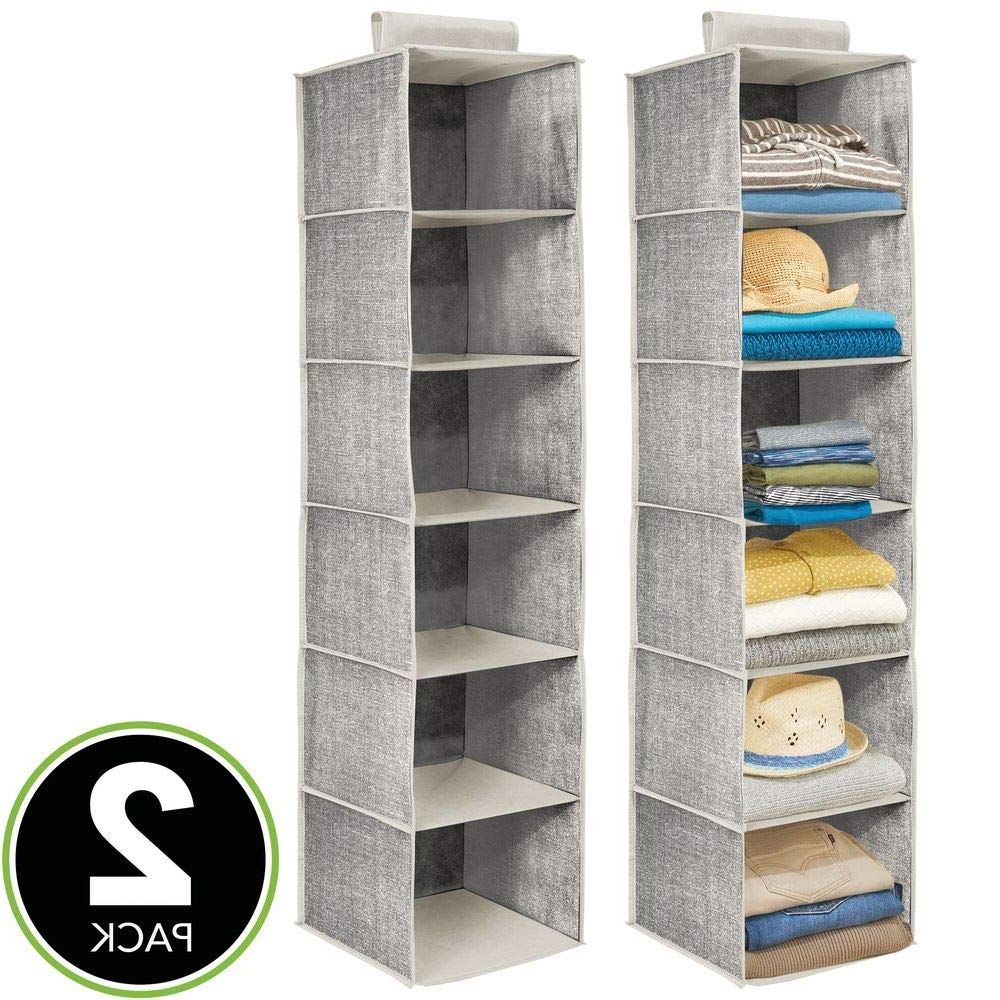 Source 6 Shelf Non Woven Clothes Hanging Closet Organizer On M (View 14 of 20)
