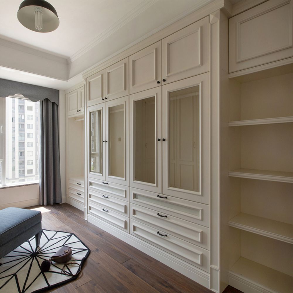 Source French Style Classic Top Moulding Luxury Wardrobes With Double Paint  On M (View 13 of 20)