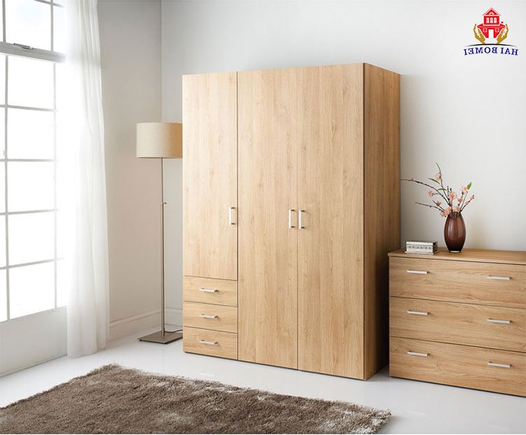 Source Hot Selling Wooden Wardrobe Armoir Furniture On M.alibaba Intended For Cheap Wooden Wardrobes (Gallery 14 of 20)