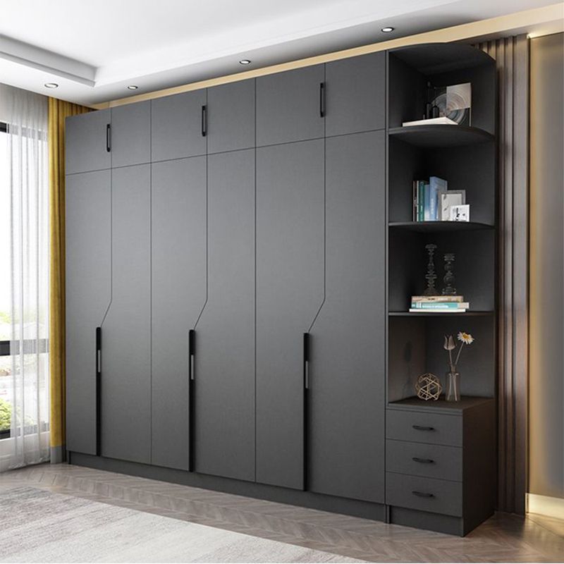 Source Modern Custom Wooden Black Wardrobe Cabinet Wardrobe Closet Wardrobe  Bedroom Furniture On M (View 6 of 20)