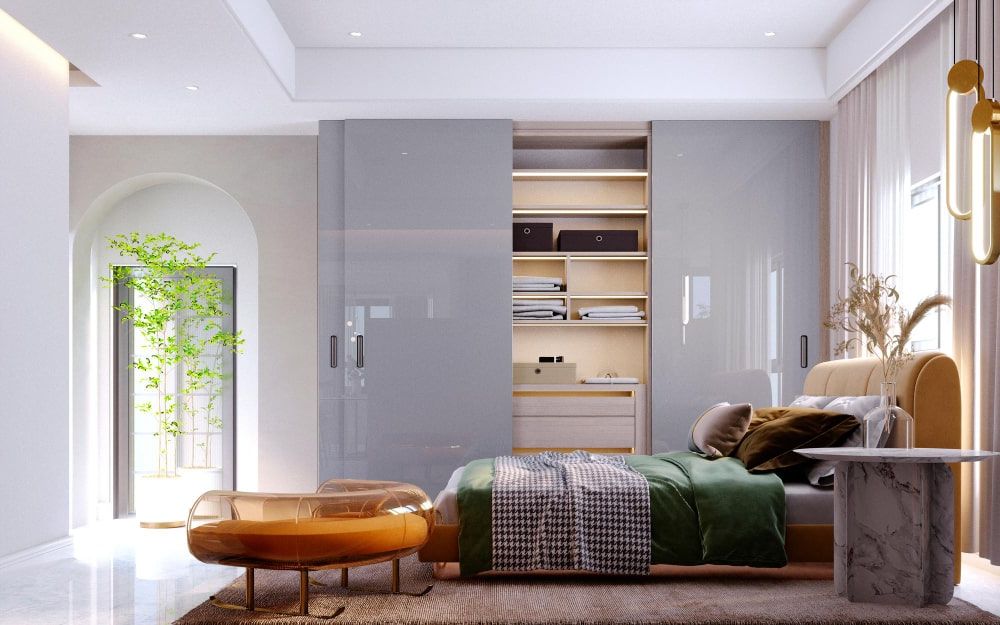 Space Saving Secrets To Design A Modern Bedroom Wardrobe – With Regard To Cheap Bedroom Wardrobes (Gallery 10 of 20)