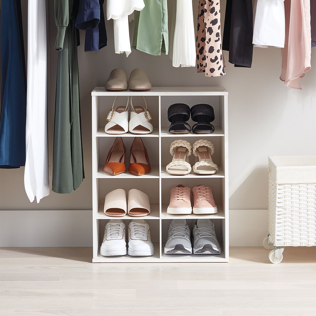 The Container Store 8 Pair Shoe Organizer | The Container Store Inside Wardrobes Shoe Storages (Gallery 2 of 20)