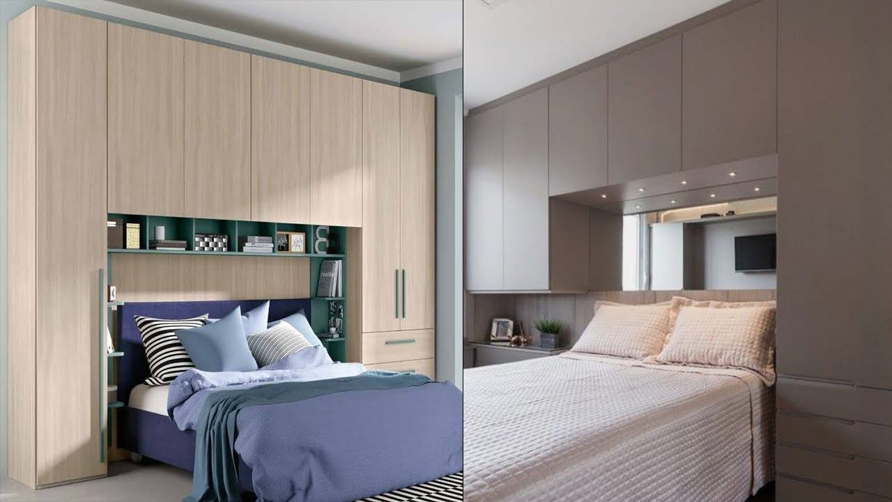 Top Modern Bedroom Cupboards | Overbed Wardrobe Design Ideas 2021 Space  Saving Furniture – Youtube Intended For Over Bed Wardrobes Sets (View 7 of 20)