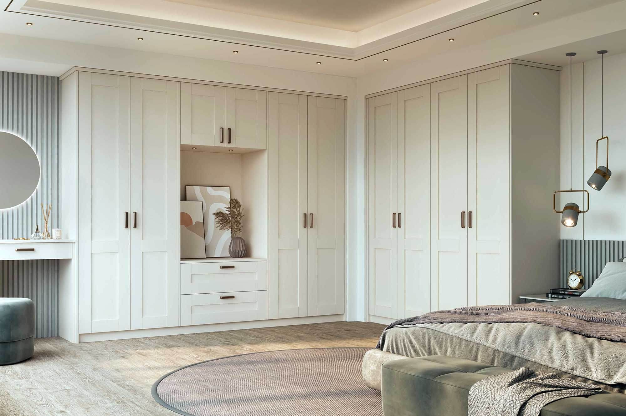 Tulsa Wardrobes Available At The Panelling Centre Within Ivory Wardrobes (Gallery 7 of 20)