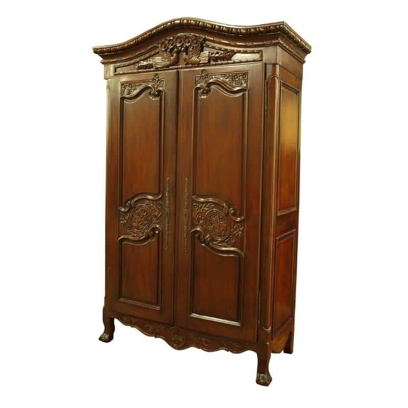 Victorian Carved Wardrobe – Akd Furniture Intended For Ornate Wardrobes (View 6 of 20)