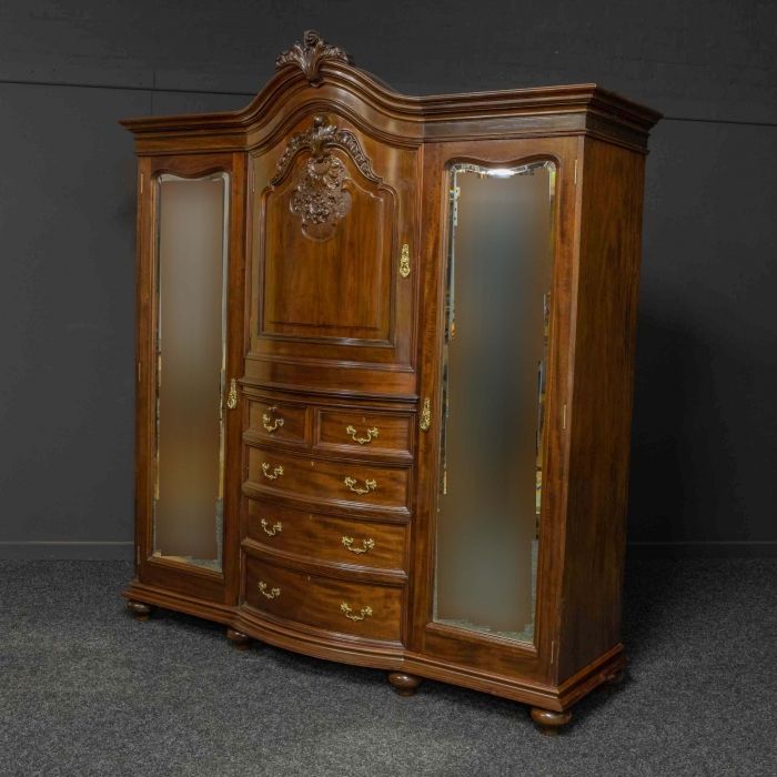 Victorian Mahogany Wardrobe – Antique Furniture Inside Mahogany Wardrobes (View 13 of 20)