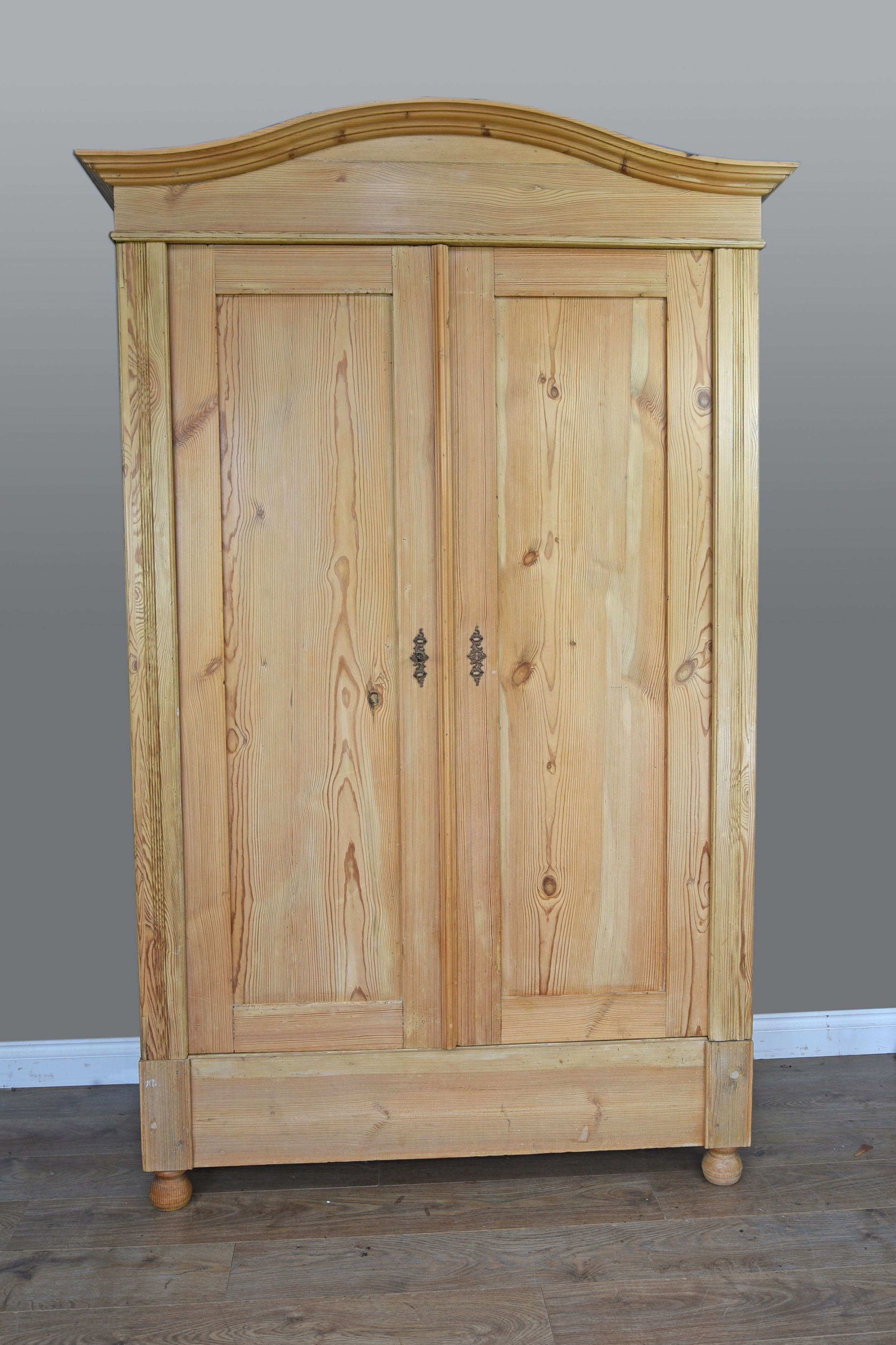 Victorian Pine Double Wardrobe | 630523 | Sellingantiques.co (View 3 of 20)