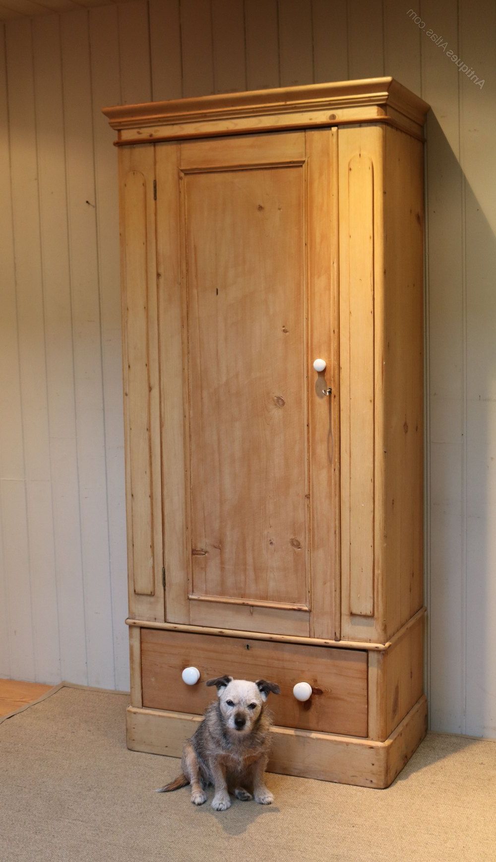 Victorian Single Pine Wardrobe – Antiques Atlas With Antique Single Wardrobes (View 4 of 20)