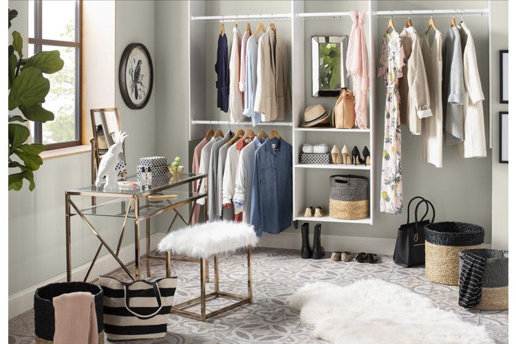 Walk In Closet Sizes For The Wardrobe Of Your Dreams | Wayfair Intended For Medium Size Wardrobes (View 15 of 20)