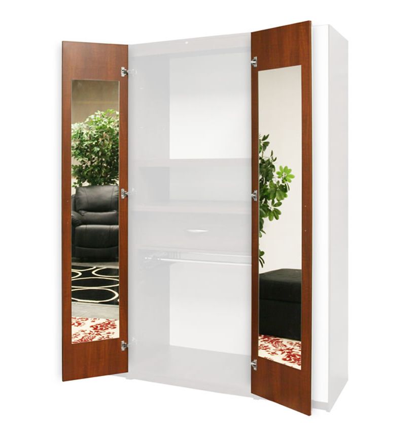 Wardrobe Closet Mirrored Interior – Door Mirrors, 165 Degree Hinges |  Contempo Space With Cheap Wardrobes With Mirror (Gallery 14 of 20)