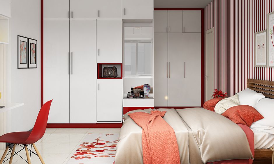 Wardrobe Colour Combinations For Your Home | Designcafe For Bed And Wardrobes Combination (Gallery 11 of 20)