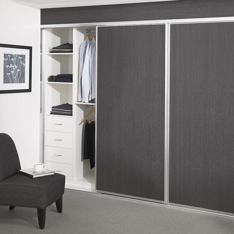 Wardrobe / Products / Polytec Intended For Dark Wood Wardrobes With Sliding Doors (Gallery 13 of 14)