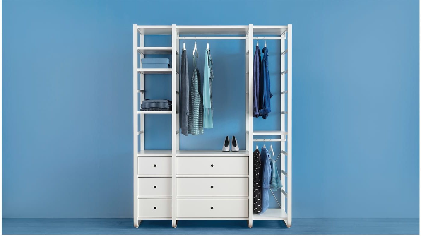 Wardrobe Shelving – Shelving Units For Wardrobes – Ikea For 4 Shelf Closet Wardrobes (Gallery 20 of 20)