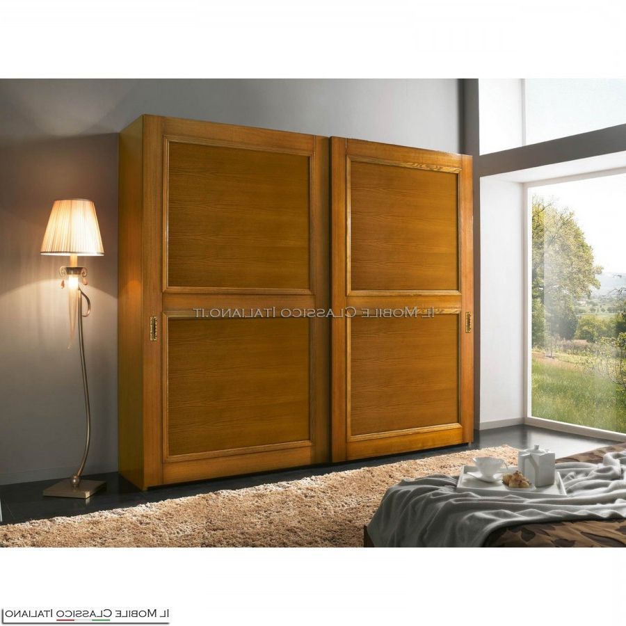 Wardrobe With 2 Sliding Doors – The Italian Classic Furniture Intended For Wardrobes With 2 Sliding Doors (Gallery 2 of 20)