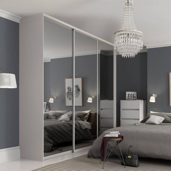 Wardrobe With Mirror: 10 Best Space Saving Designs For Cheap Wardrobes With Mirrors (View 13 of 20)