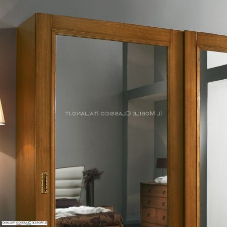 Wardrobe With Sliding Doors With Mirror – Il Mobile Classico Italiano Regarding Wardrobes With Mirror (Gallery 19 of 20)