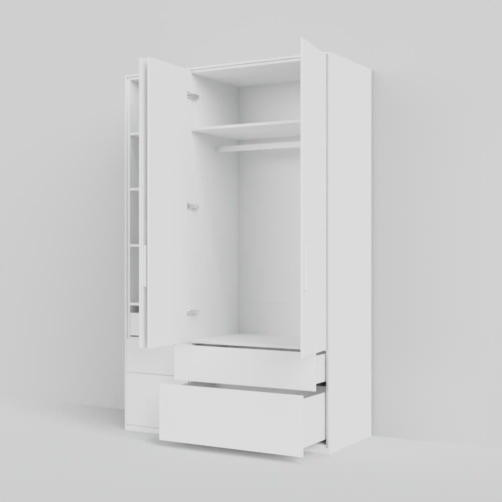 Wardrobes, Fitted Wardrobes – Made To Measure – Tylko With Single Wardrobes With Drawers And Shelves (View 18 of 20)