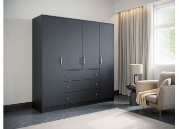 Wardrobes With Drawers & Shelves | Wardrobe Direct™ With Regard To Dark Wood Wardrobes With Drawers (Gallery 7 of 20)