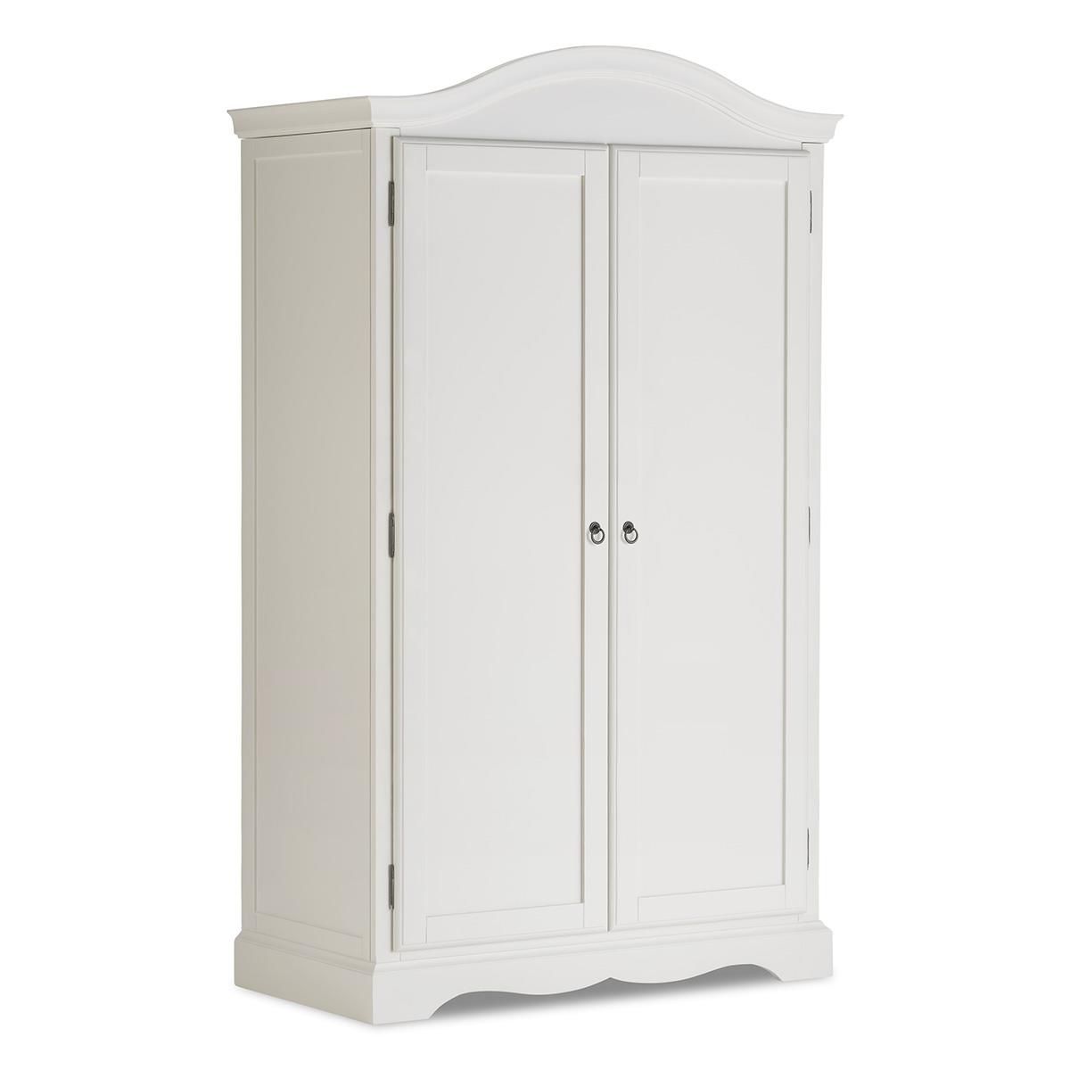 White Double Wardrobe French Shabby Chic Full Hanging Romance Bedroom  Furniture | Ebay Throughout French Wardrobes (Gallery 16 of 20)