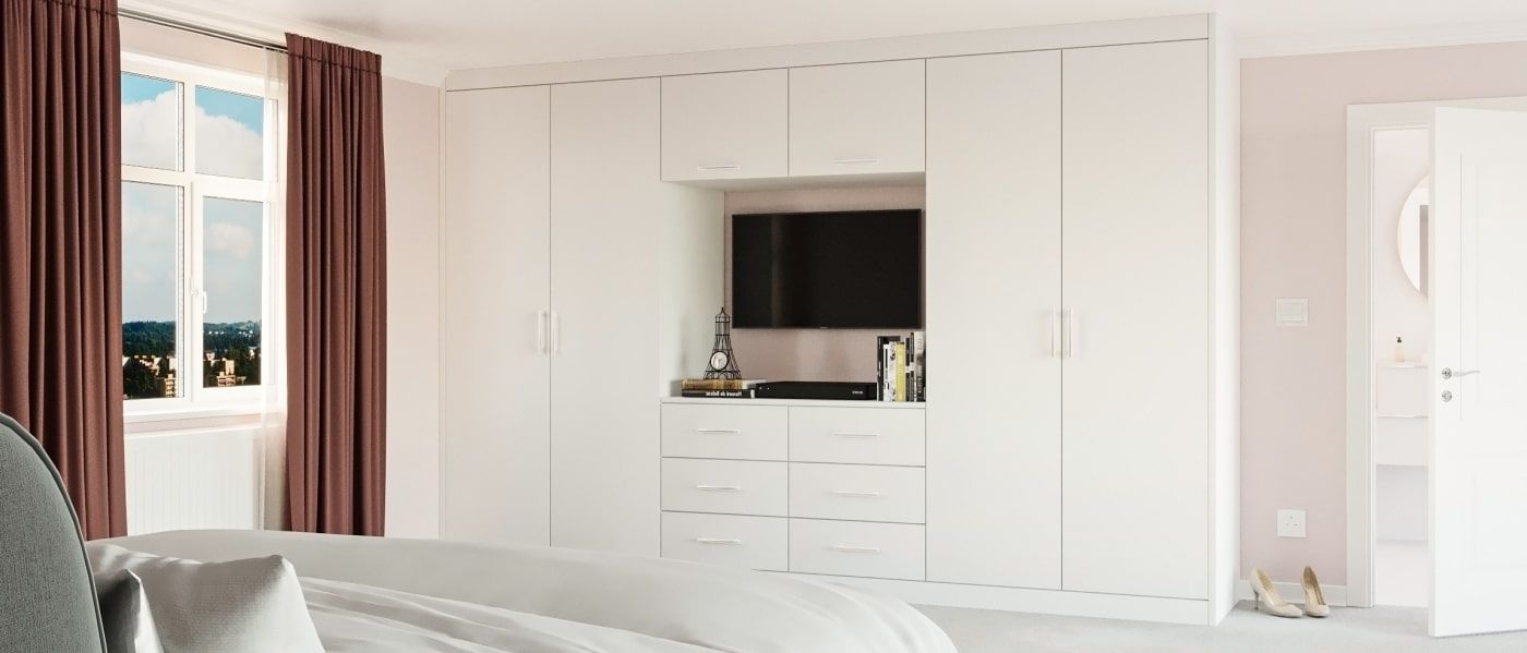 White Fitted Wardrobes – See Examples In Some Customer Photos Throughout White Bedroom Wardrobes (Gallery 16 of 20)