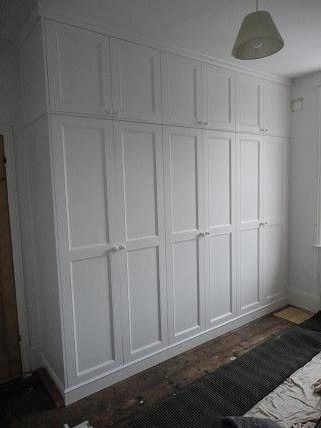 White Spray Painted Wardrobe Floor To Ceiling | Build A Closet, Painted  Wardrobe, Bedroom Wardrobe Inside White Painted Wardrobes (View 11 of 20)