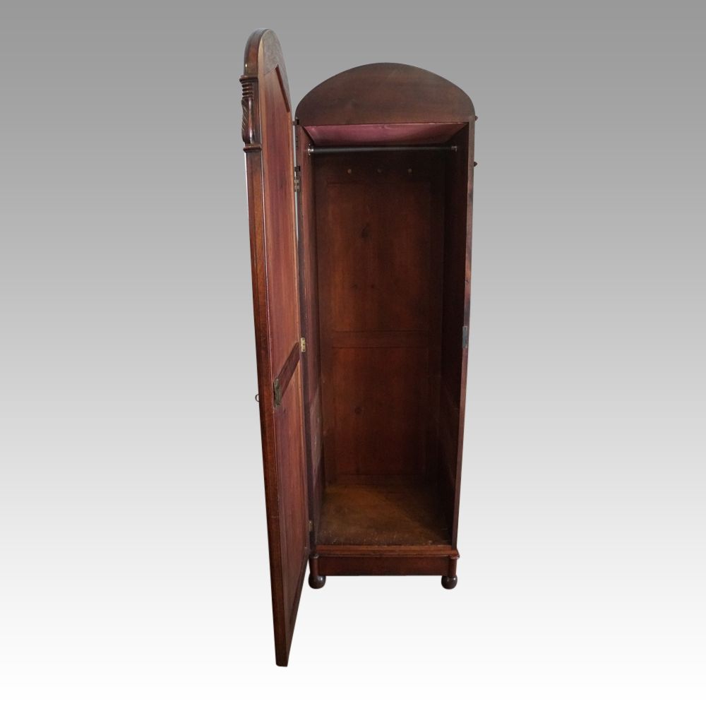 William Iv Mahogany Single Wardrobe | Hingstons Antiques Dealers Intended For Antique Single Wardrobes (View 18 of 20)