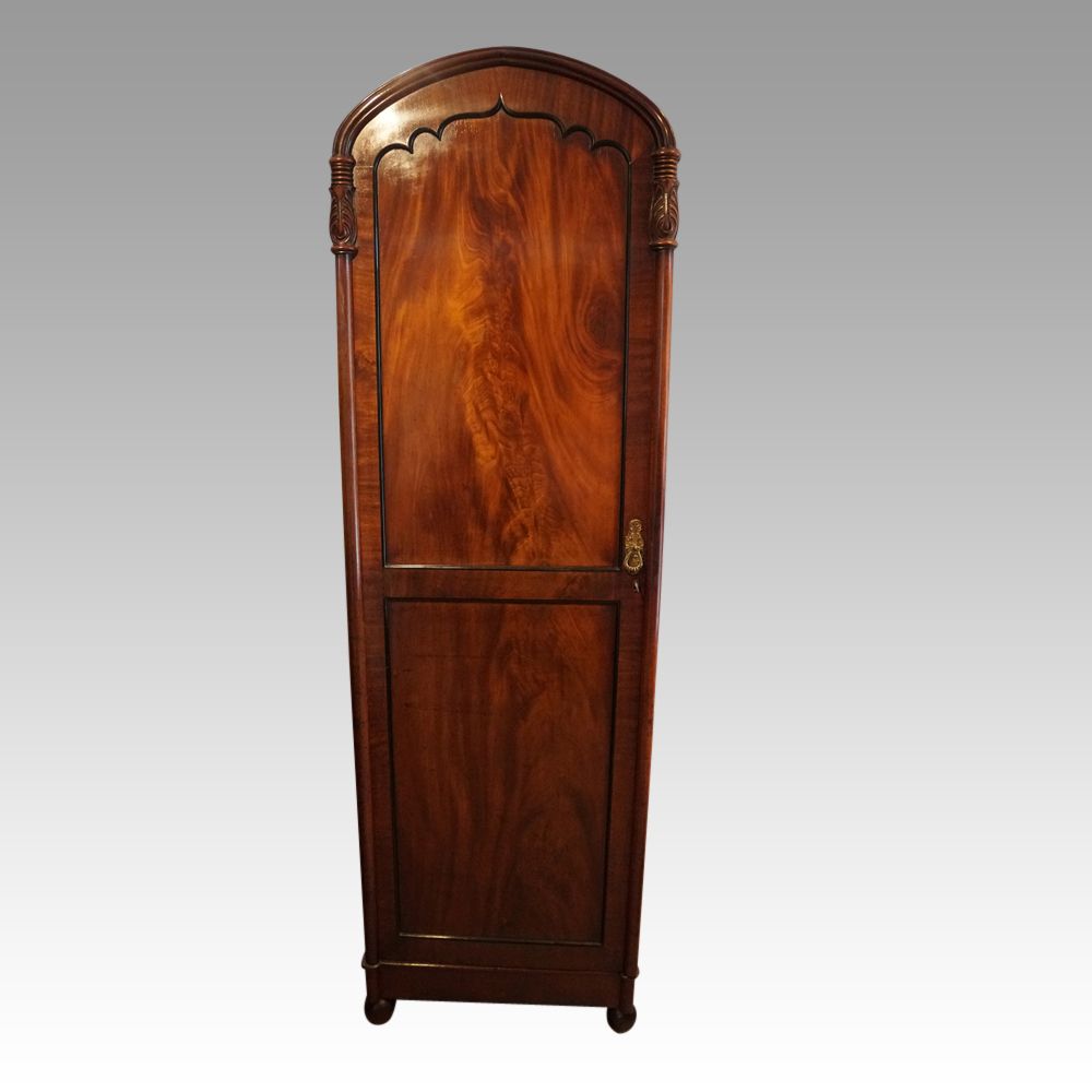 William Iv Mahogany Single Wardrobe | Hingstons Antiques Dealers With Antique Single Wardrobes (Gallery 2 of 20)