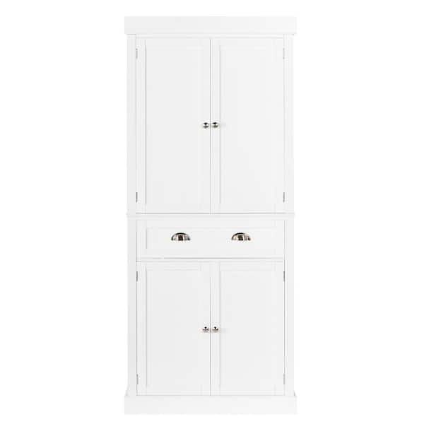 Winado Single White Armoire With 2 Door (71.6 In. H X 29.9 In. W X 15.7 In.  D) 941228129459 – The Home Depot Regarding Single White Wardrobes (Gallery 10 of 20)