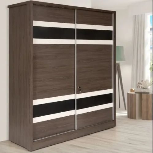 Wooden 2 Door Sliding Wardrobe, For Residential, Modern Throughout Wardrobes With 2 Sliding Doors (Gallery 7 of 20)