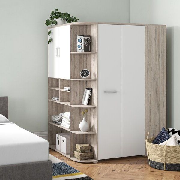 You'll Love The Petrin 1 Door Sliding Corner Wardrobe At Wayfair.co.uk –  Great Deals On All Furniture Products (View 7 of 20)