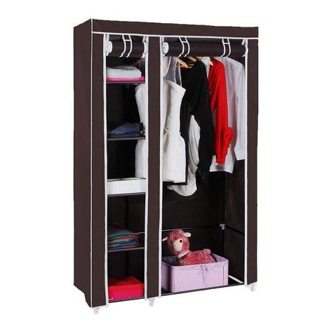 Zys – Double Canvas Wardrobe | Shop Today (View 18 of 20)