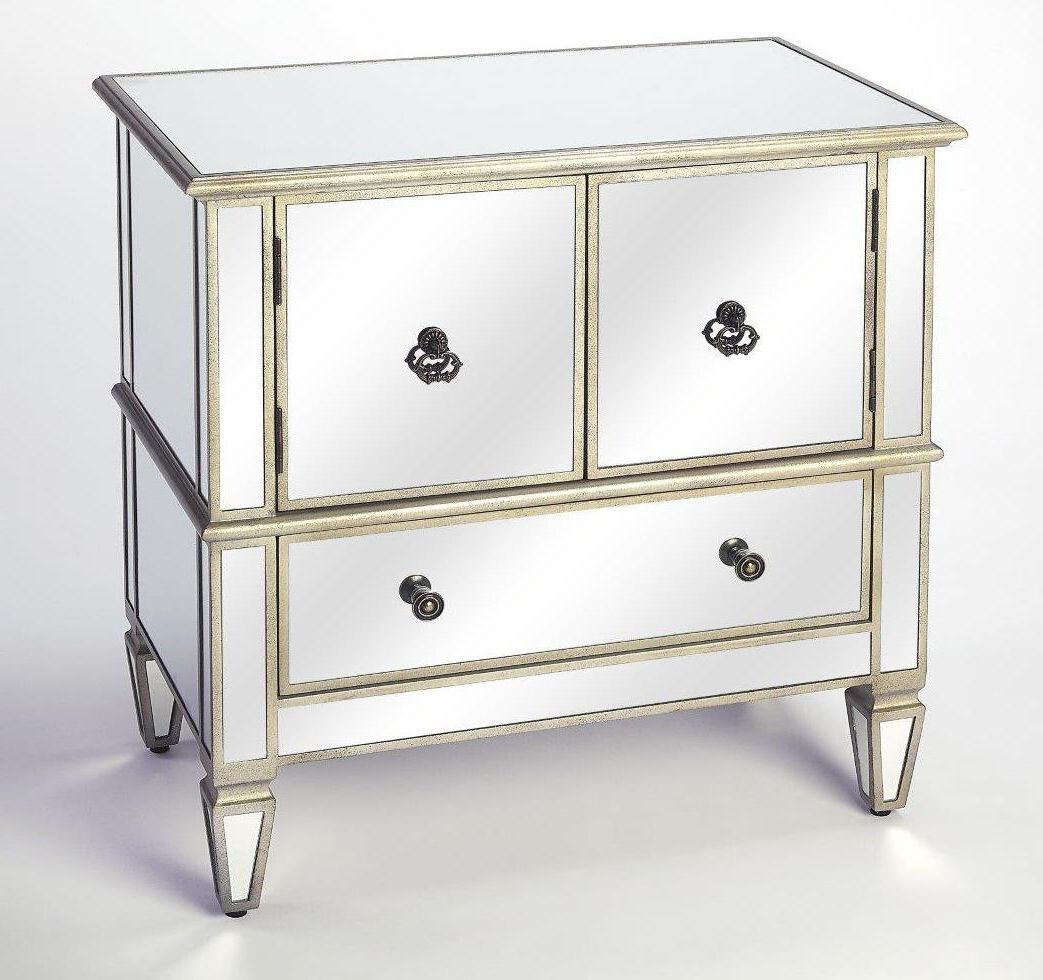 Butler Celeste Mirrored Console Cabinetbutler Specialty Company |  1stopbedrooms With Versailles Console Cabinets (Gallery 14 of 20)