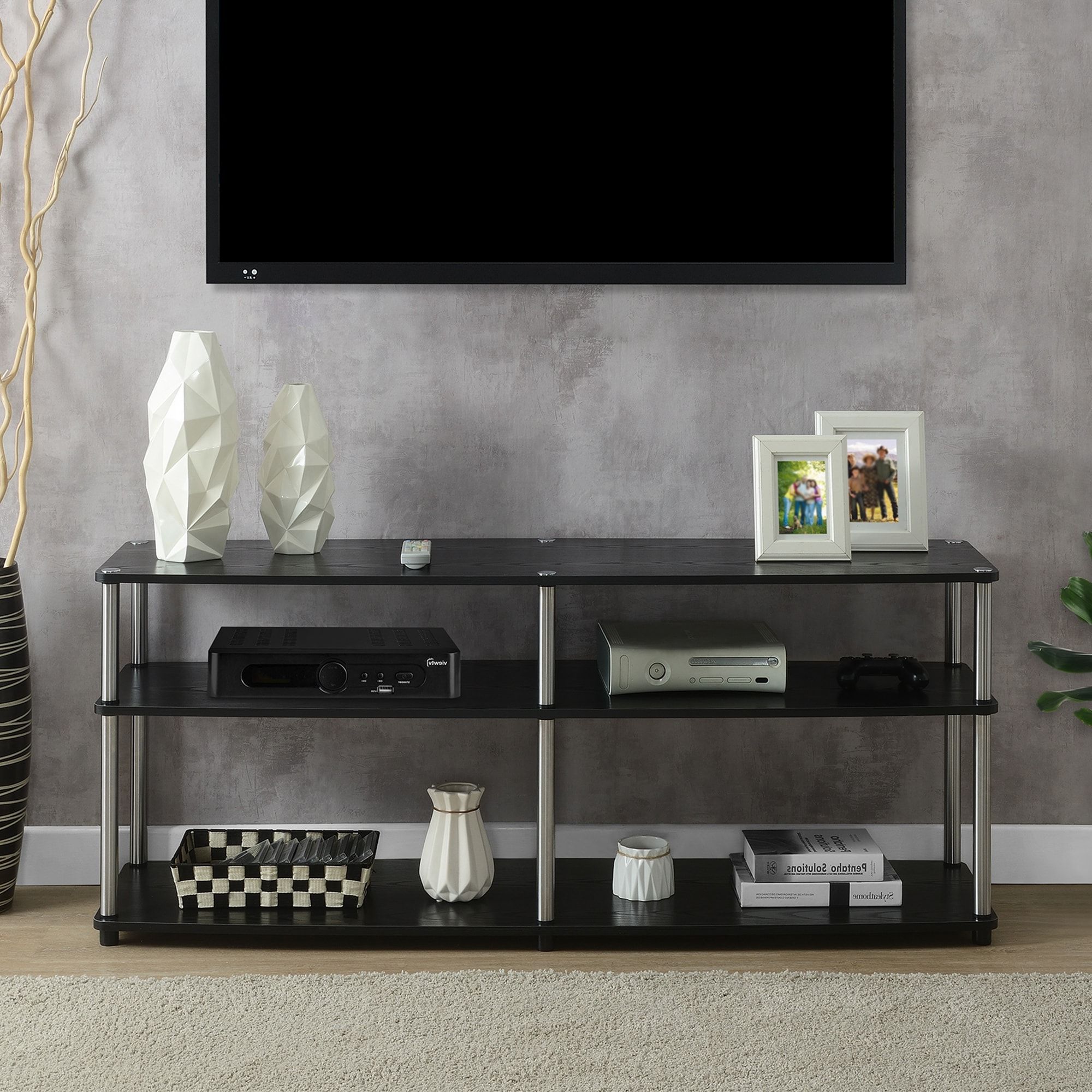 Convenience Concepts Designs2go 3 Tier 65 Inch Tv Stand – On Sale – Bed  Bath & Beyond – 14103124 Inside Tier Stands For Tvs (View 8 of 20)