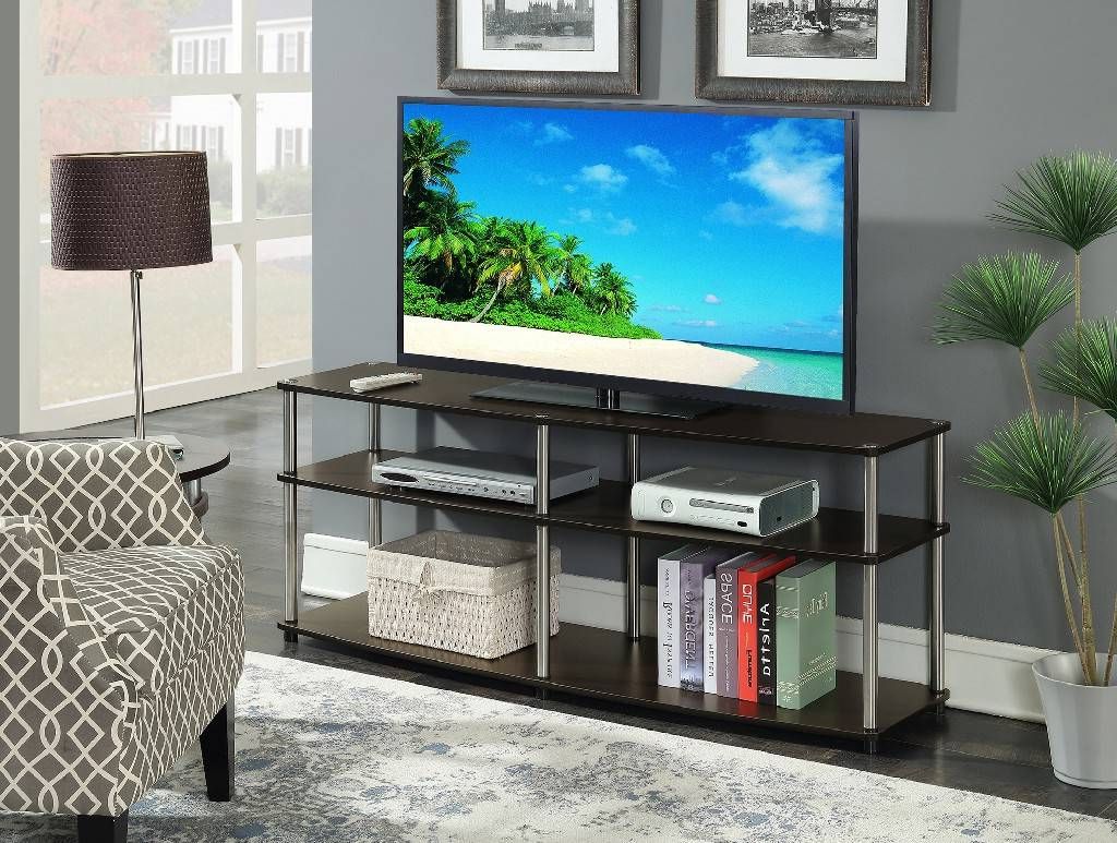 Designs2go 3 Tier 60" Tv Stand In Espresso – Convenience Concepts 131060es In Tier Stands For Tvs (View 15 of 20)