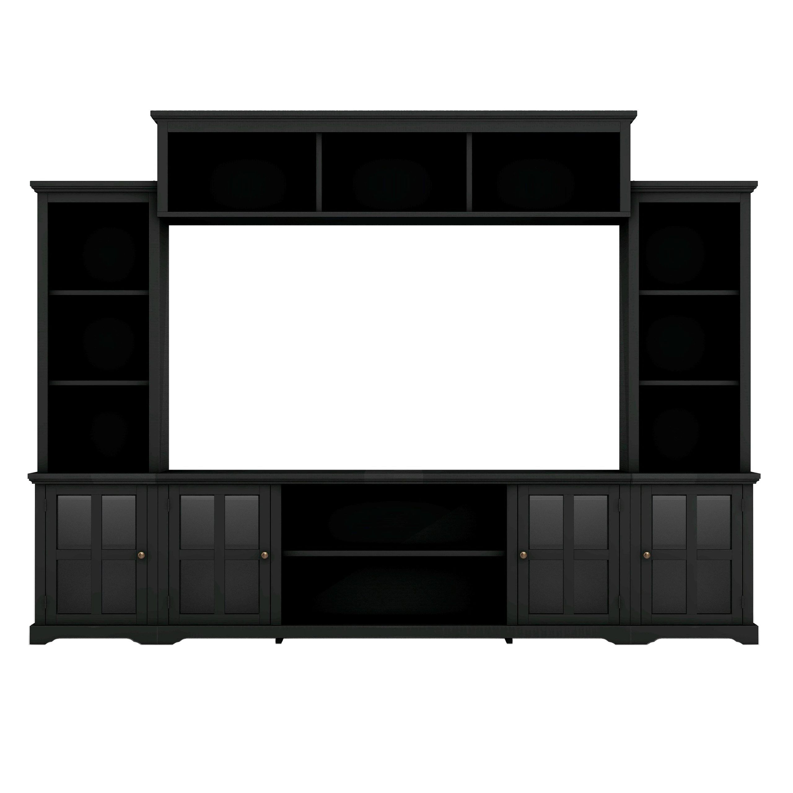 Entertainment Wall Unit With Bridge For Tvs Up To 70" – On Sale – Bed Bath  & Beyond – 37593513 Pertaining To Entertainment Units With Bridge (View 12 of 20)