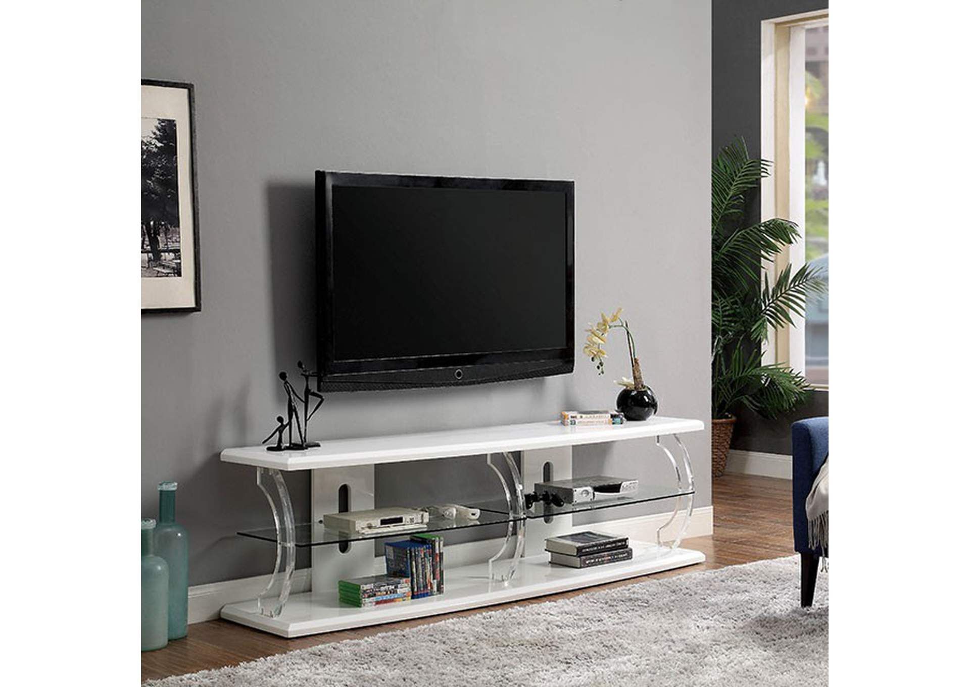 Ernst 60" Tv Stand Dimensional Furniture Outlet Regarding Led Tv Stands With Outlet (View 14 of 20)