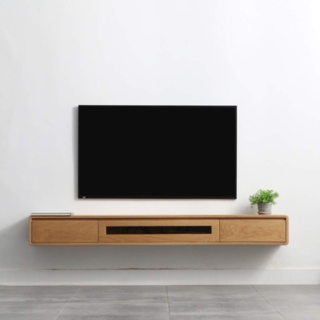 Floating Tv Cabinet Wall Hanging Tv Stand Wall Mounted Tv Cabinet Hanging  Entertainment Media Center Storage Console Game Console Audio/video Console  With Open … | Wall Mounted Tv Cabinet, Hanging Tv, Tv Inside Wall Mounted Floating Tv Stands (Gallery 15 of 20)