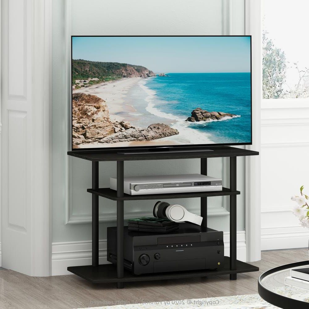 Furinno Turn N Tube 31.5 In. Espresso And Black Particle Board Tv Stand  Fits Tvs Up To 32 In (View 9 of 20)