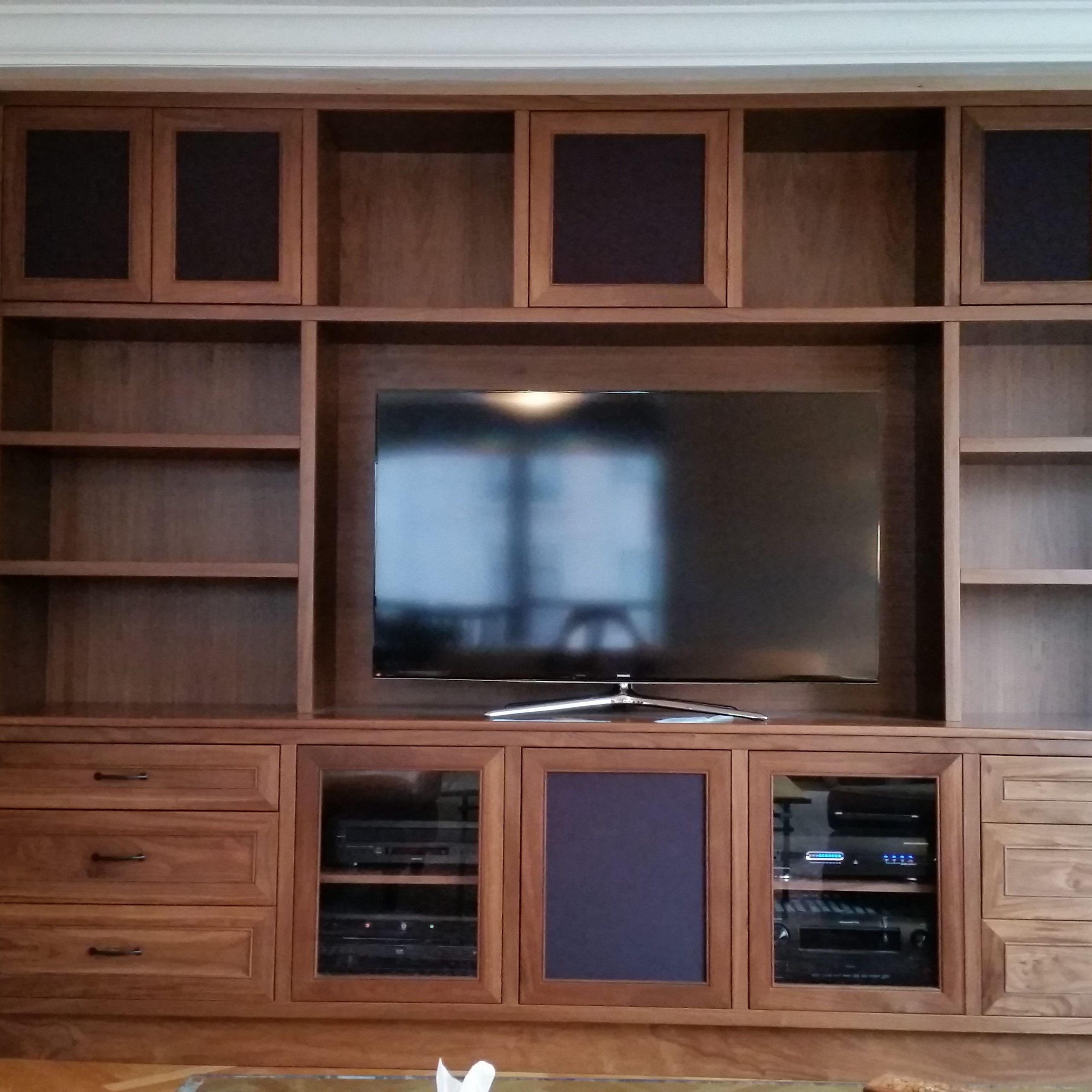 Hand Crafted Walnut Entertainment Centerscompetitive Woodcraft |  Custommade In Walnut Entertainment Centers (Gallery 1 of 20)