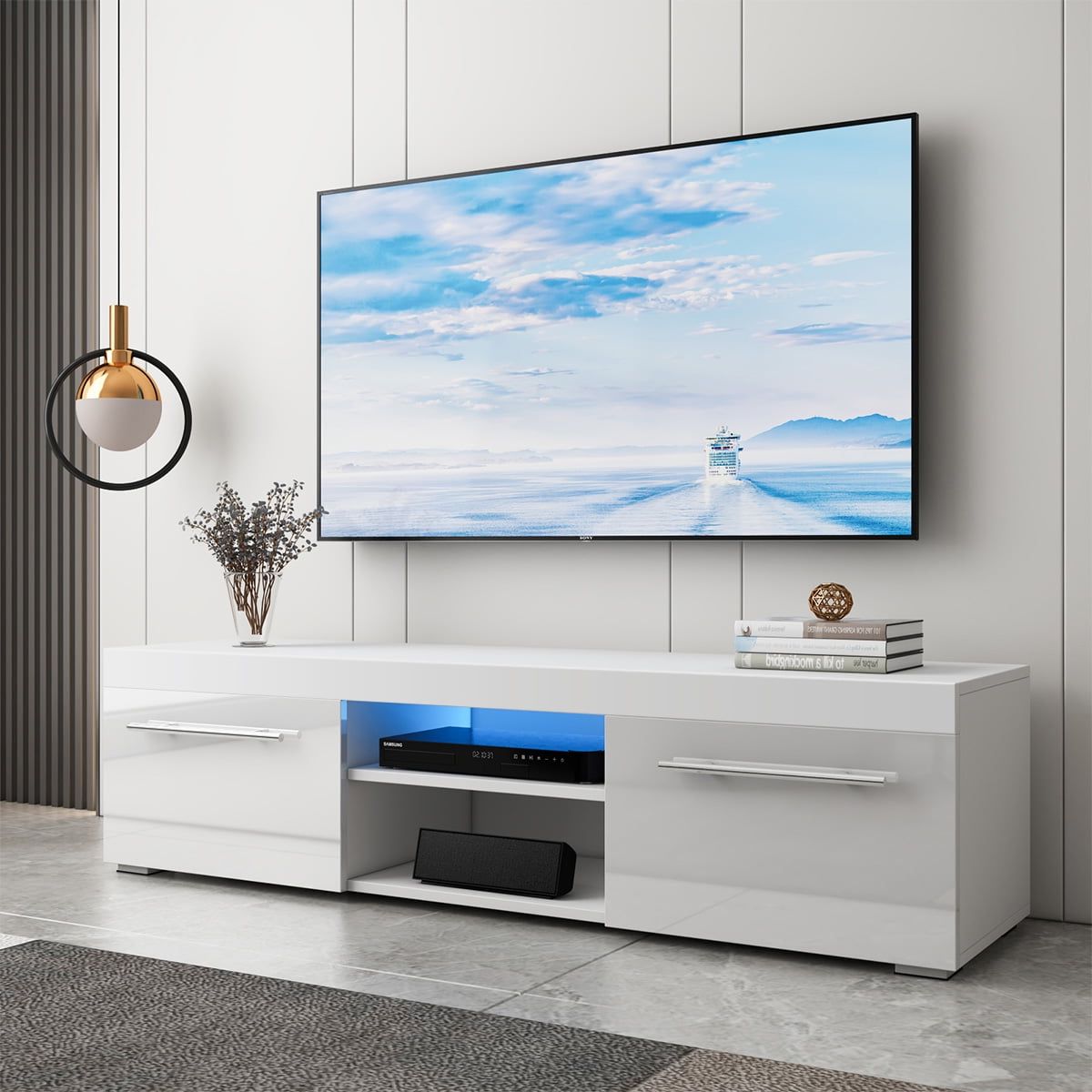 Featured Photo of 20 Best White Tv Stands Entertainment Center