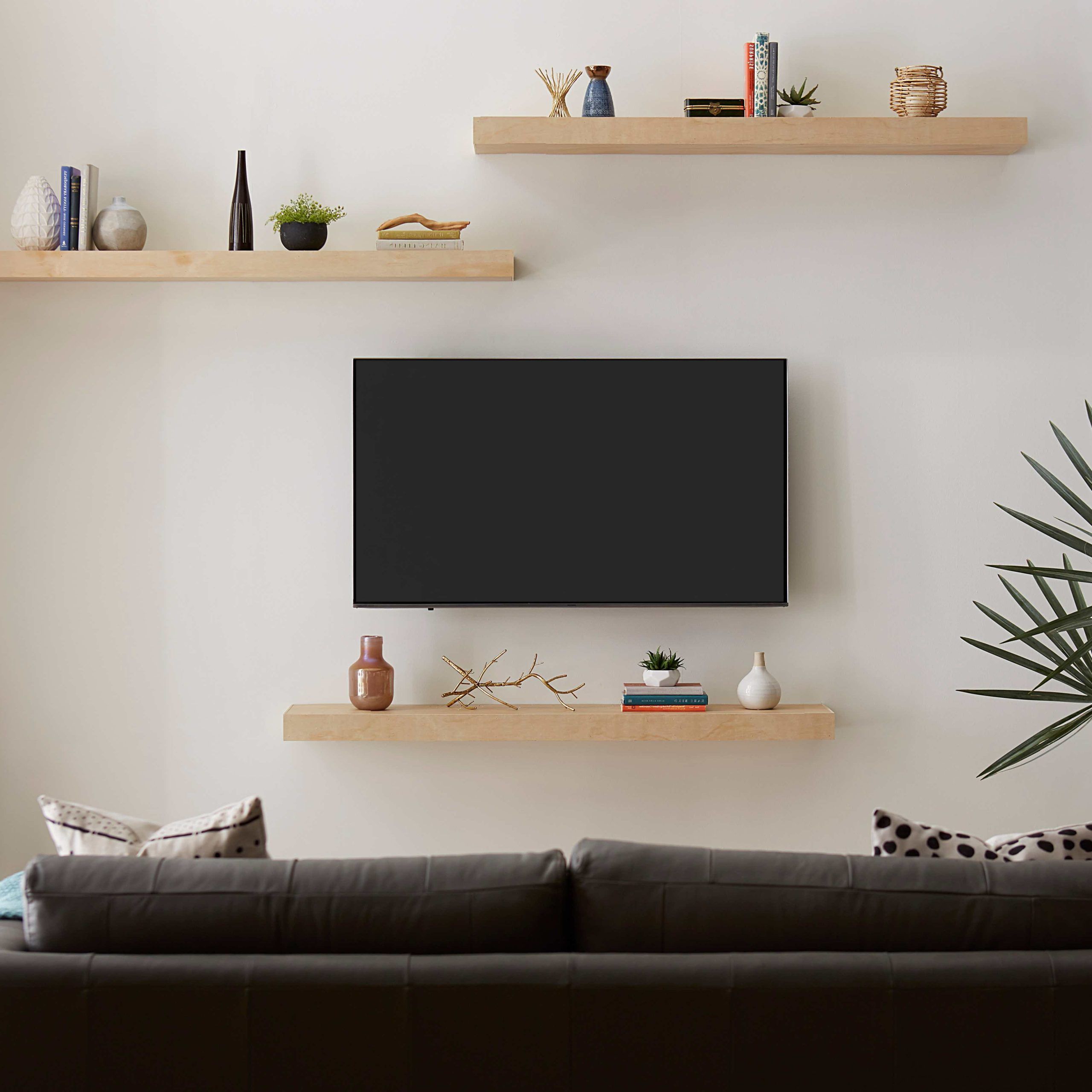 How To Decorate Around Your Tv With Floating Shelves Inside Floating Stands For Tvs (View 13 of 20)