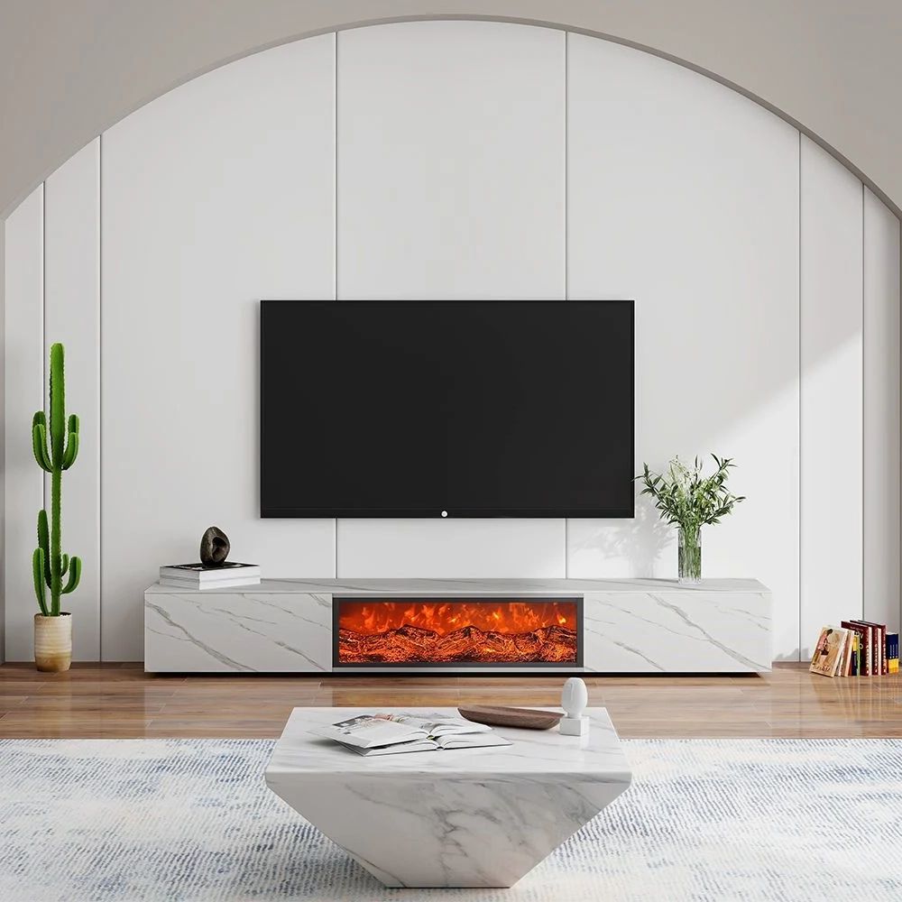 Modern Light Luxury Fireplace Tv Stand – China Tv Stand, Home Furniture |  Made In China Throughout Modern Fireplace Tv Stands (View 14 of 20)