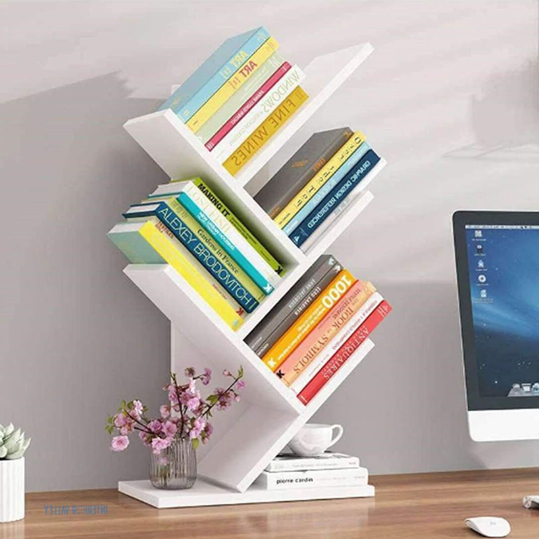 Modern Wooden Asymmetrical Design Book Shelf – Interiorvalley.pk In Asymmetrical Console Table Book Stands (Gallery 2 of 20)