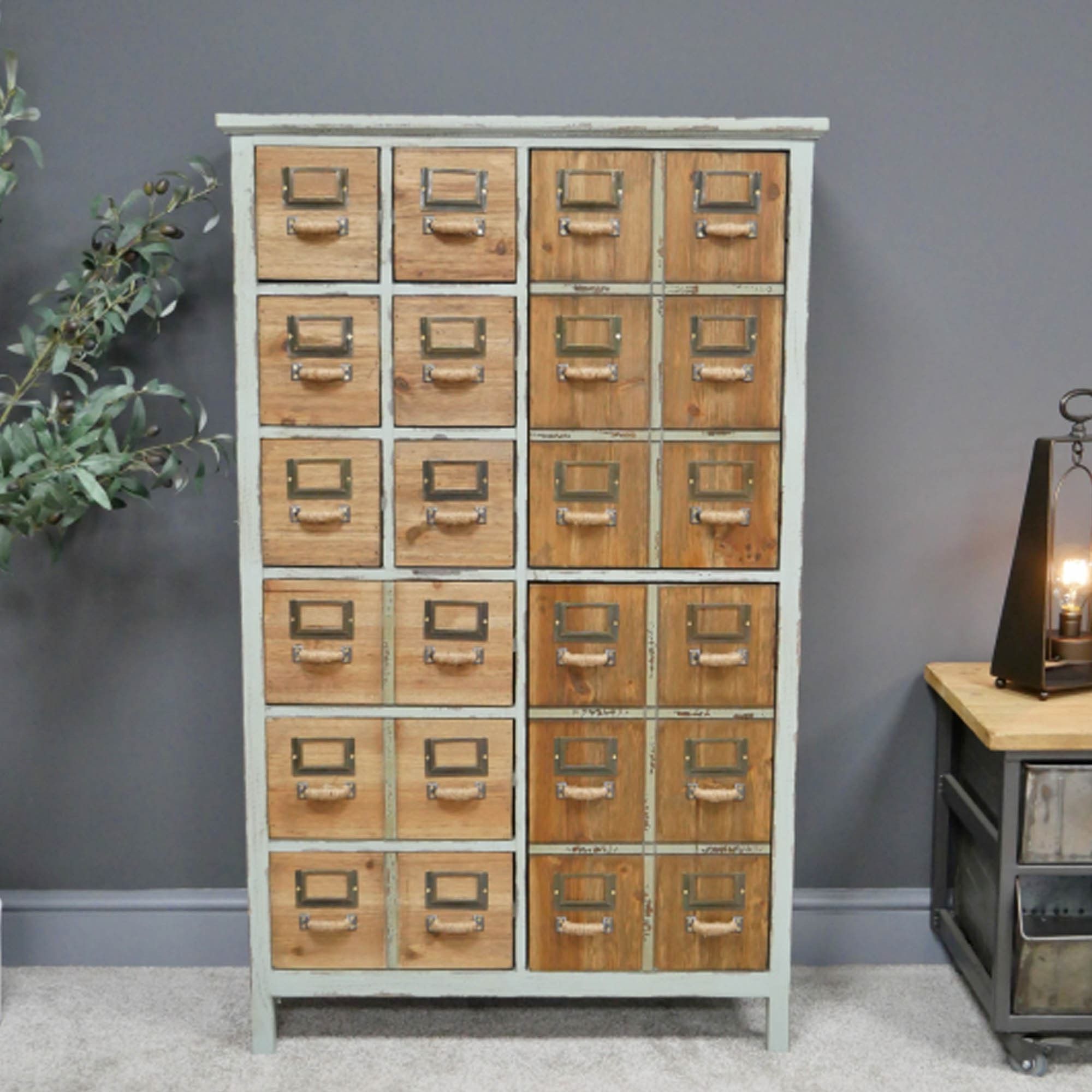 Multi Drawer Cabinet | Chest Of Drawers | Industrial Style | Wooden Within Wood Cabinet With Drawers (Gallery 17 of 20)