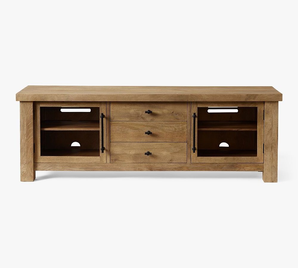 Oakleigh Media Console | Pottery Barn Inside Oaklee Tv Stands (Gallery 20 of 20)