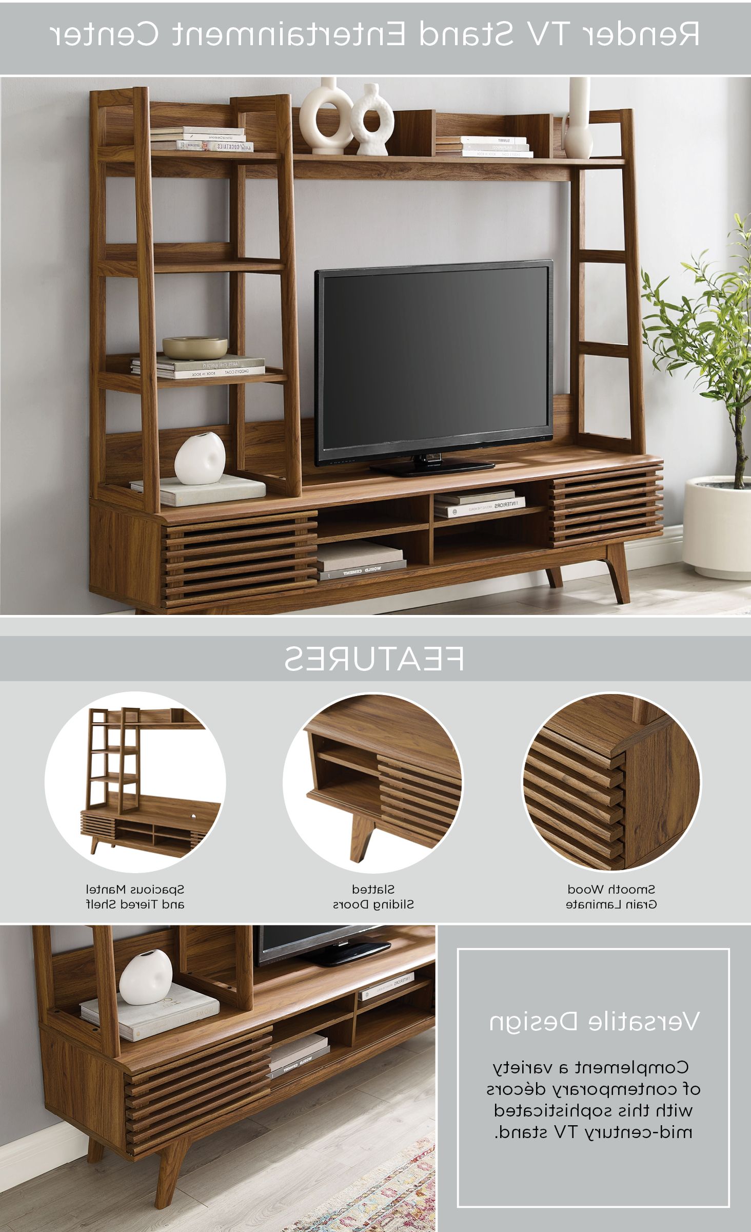 Render Tv Stand Entertainment Center — Lexmod With Regard To Mid Century Entertainment Centers (View 10 of 20)
