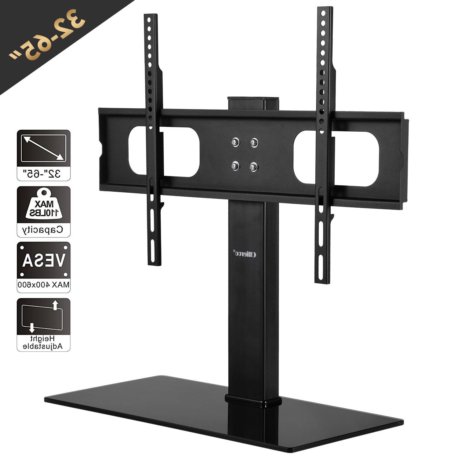 Universal Tabletop Tv Stand Base For 32 – 65 Inch Lcd Led Tvs Folding Tv  Stand Pedestal Wall Display Base With Mount – Walmart Throughout Universal Tabletop Tv Stands (Gallery 3 of 20)